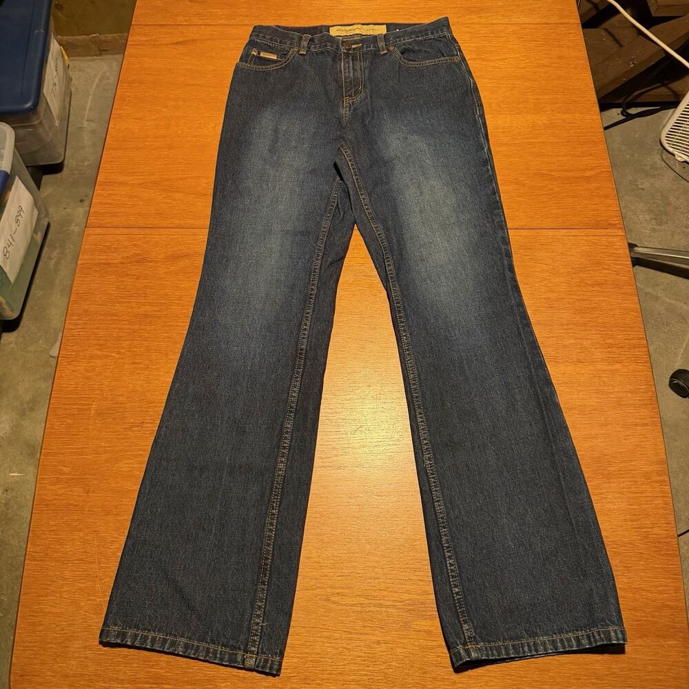 VINTAGE Eddie Bauer Jeans Women’s 6 Blue Denim Bootcut Stretch Mid Rise Outdoor